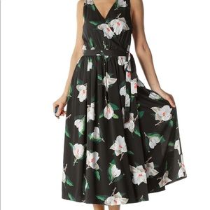 Banana republic black floral dress
